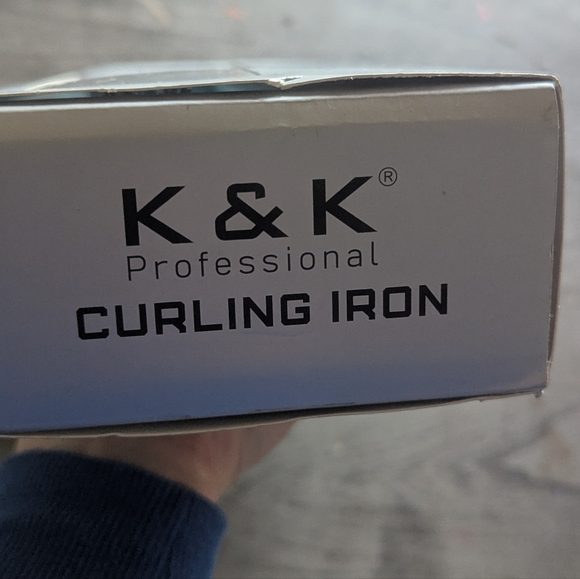 K&K Professional 45mm Curling Iron Brush Ionic Thermal Hair Tool Blue - Picture 6 of 8